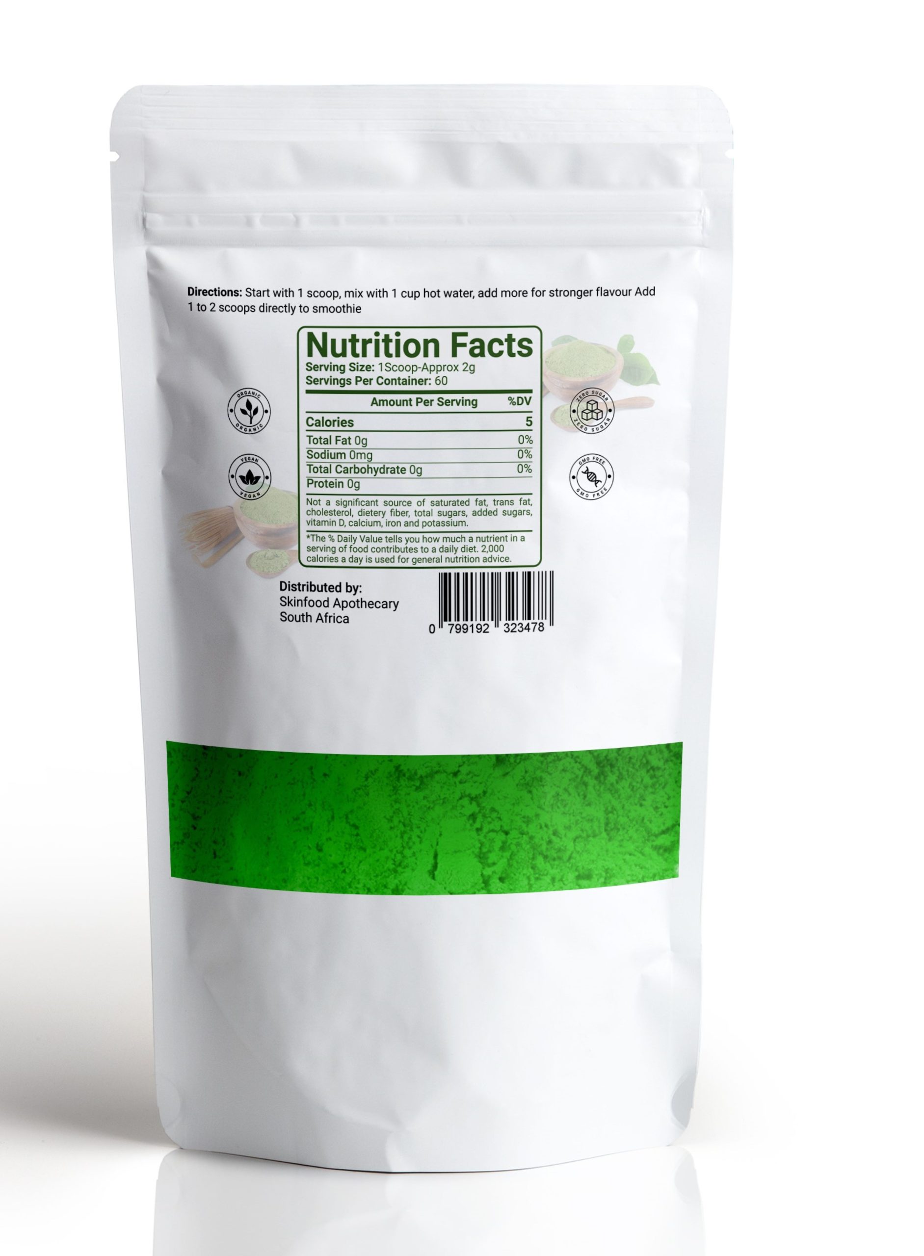 Matcha Powder -SKS Organics - 120g - Image 2